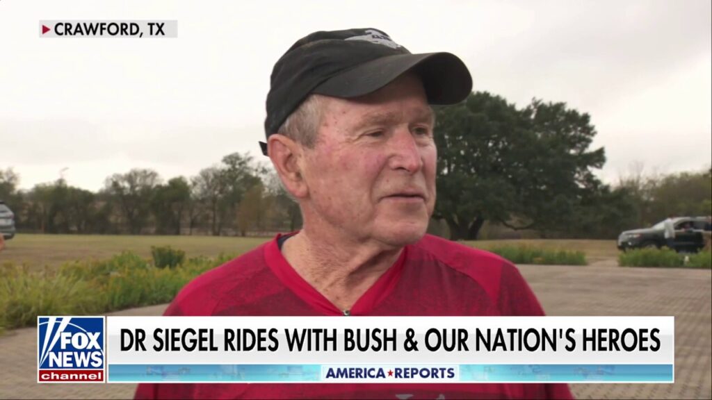 George W. Bush offers message of hope at 10th annual 100K Warrior Ride