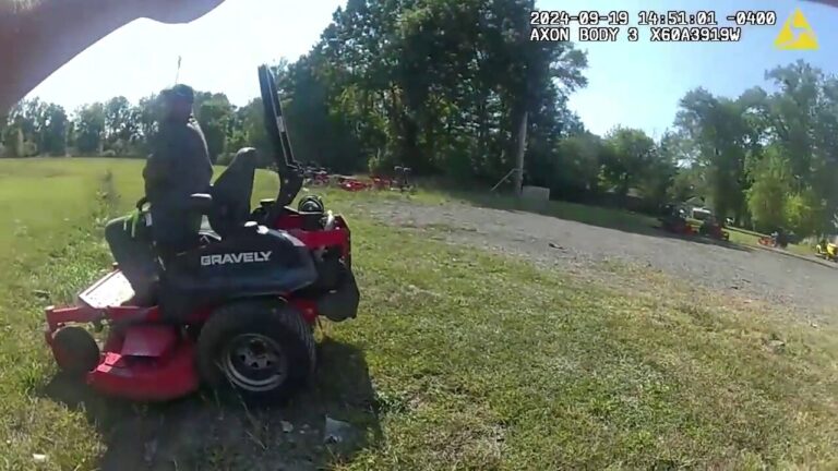 Man fleeing on lawnmower pulls gun on Michigan deputy, shoots self in hand