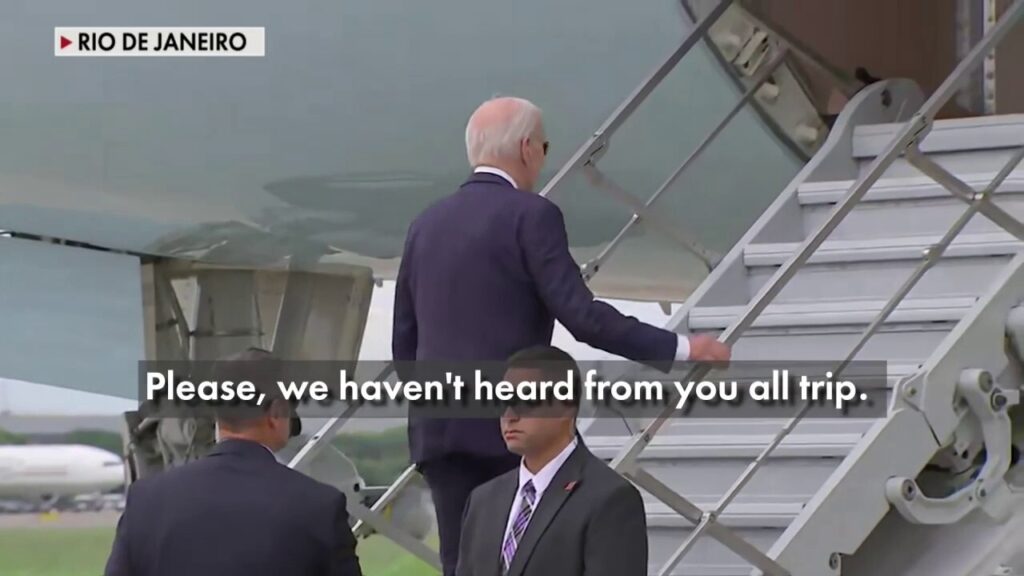 President Biden ignores reporter's questions as he departs from G20