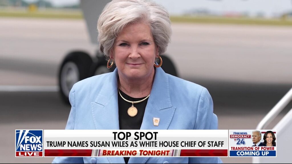 Susie Wiles named Trump's WH chief of staff, becomes first woman to hold the position