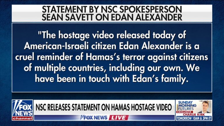 White House responds to Hamas hostage video: ‘Cruel reminder’