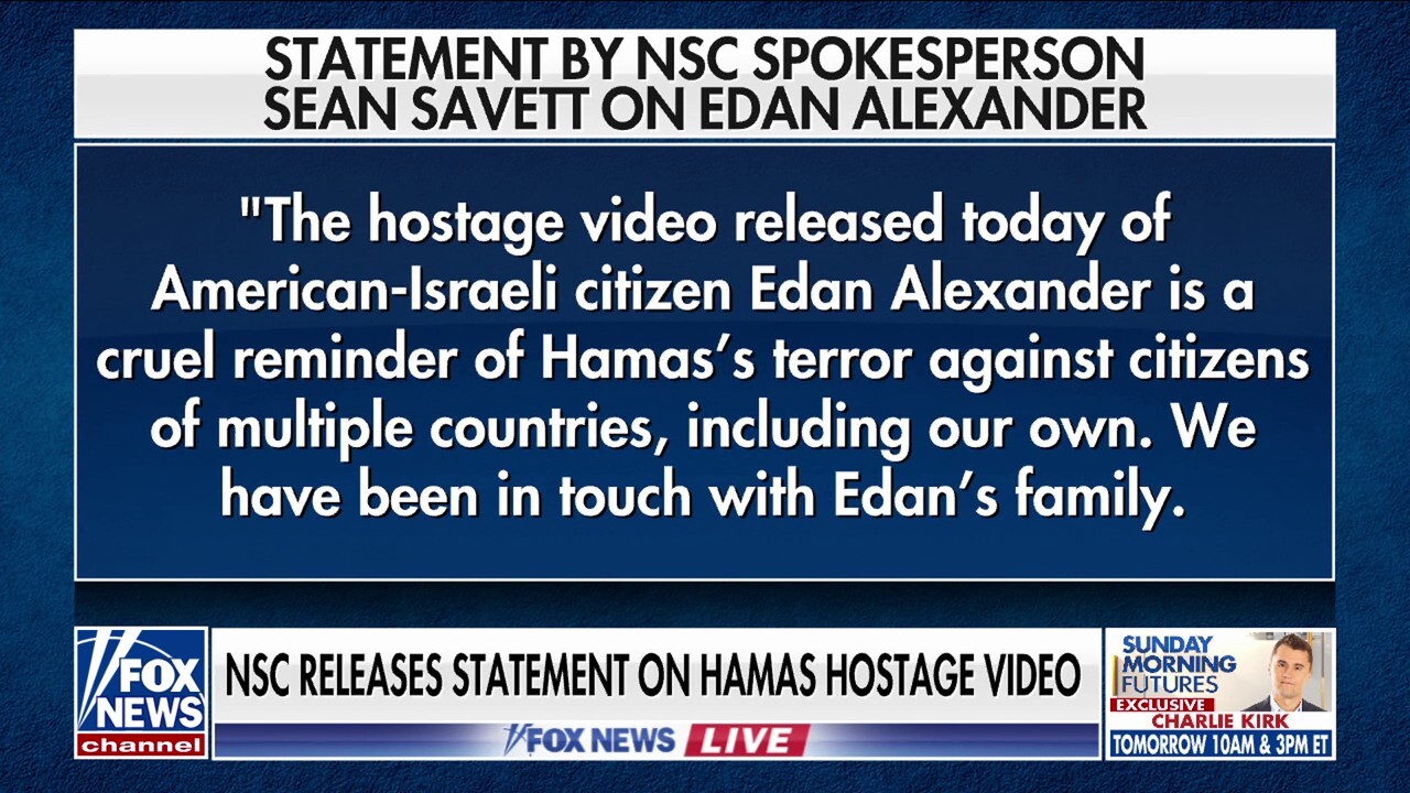 White House responds to Hamas hostage video: ‘Cruel reminder’