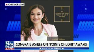 Ashley Brown honored with George H.W. Bush Points of Light Award