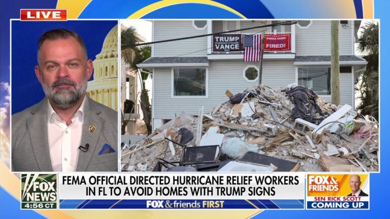 FEMA under fire after official told Florida hurricane relief workers to skip homes with Trump signs