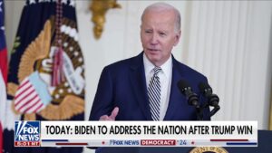 Biden to address country with Democrats in disarray after Harris' election loss