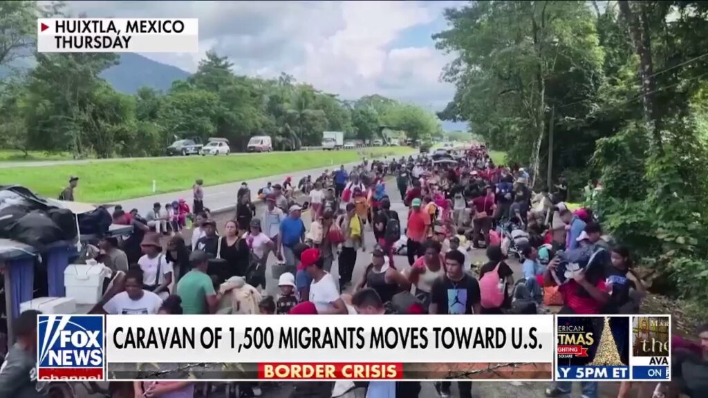 Growing caravan heads for US border in finals months of Biden admin