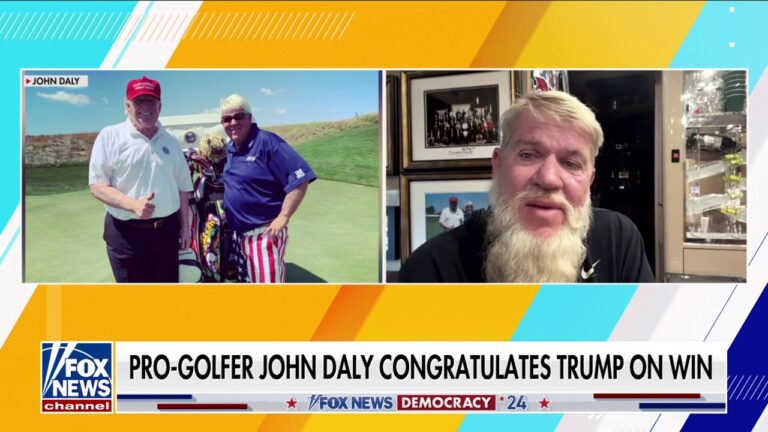 Legendary golfer John Daly celebrates Trump's victory: 'Amazing human being'