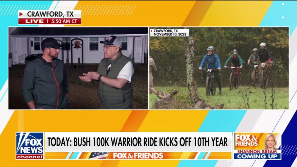 George W. Bush honors veterans in 10th annual 100K Warrior Bike Ride