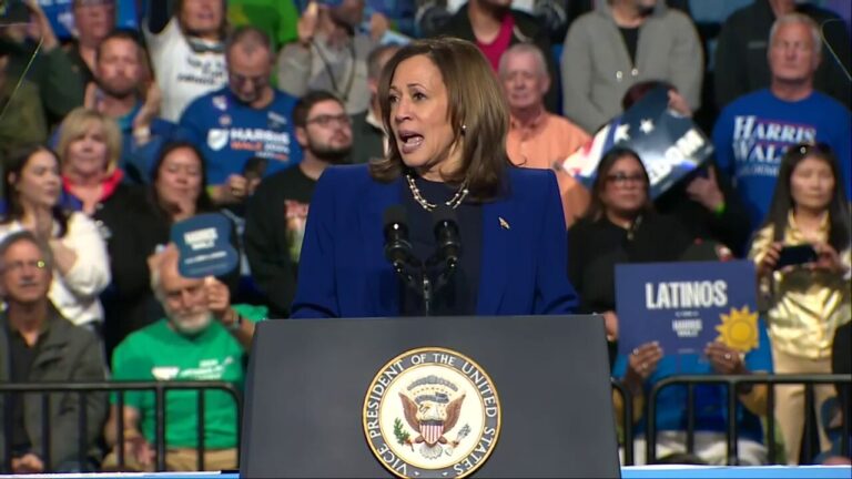 Harris interrupted by heckler during Nevada speech