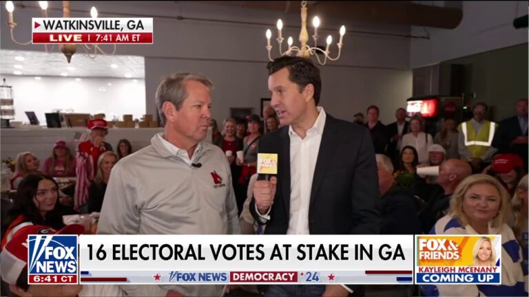 Georgia Gov. Kemp believes more enthusiasm is with GOP ahead of Election Day