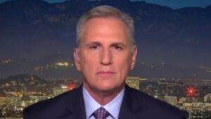 Kevin McCarthy argues Kamala Harris is using a 'scare tactic' because she has no policies