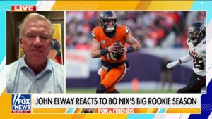 John Elway reacts to Broncos rookie Box Nix's big rookie season