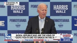 Biden's latest gaffe raises eyebrows: 'Smack in the a--'