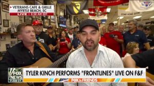 Tyler Kinch performs 'Frontlines' on 'Fox & Friends'