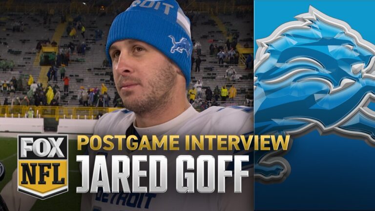 Jared Goff: 'Feels pretty good' after Lions' defeat Packers, improve to 7-1 | NFL on FOX