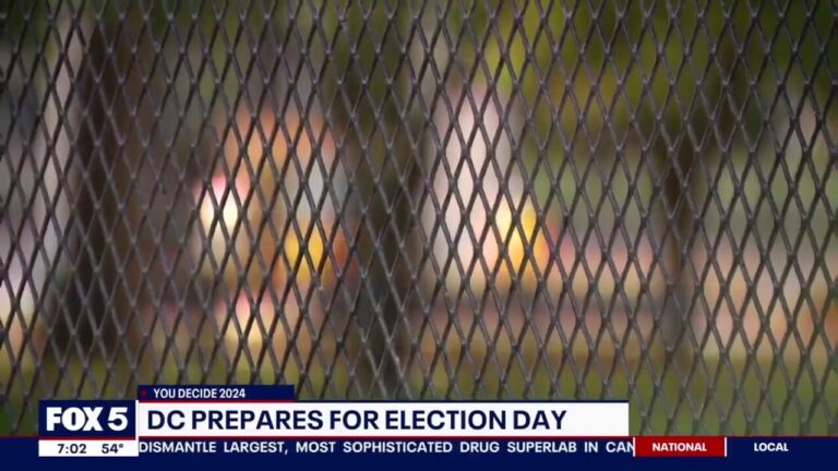 Fences, security measures in place in DC ahead of election day