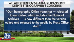 White House Stenography Office reprimands press office for 'garbage' transcript release