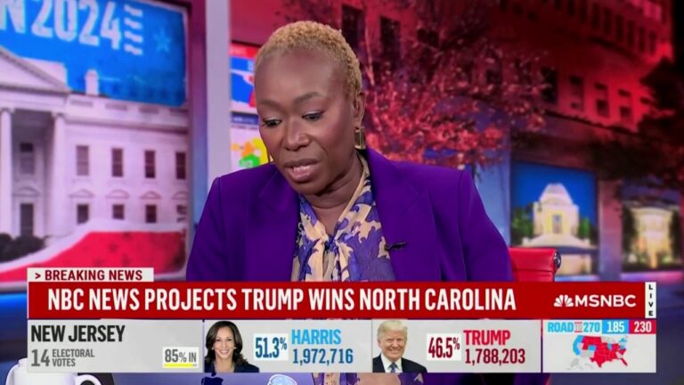 MSNBC's Joy Reid blames White women for Harris losing North Carolina