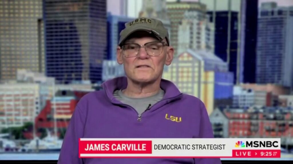 James Carville predicts Kamala Harris will win because Trump is 'stone a-- nuts'