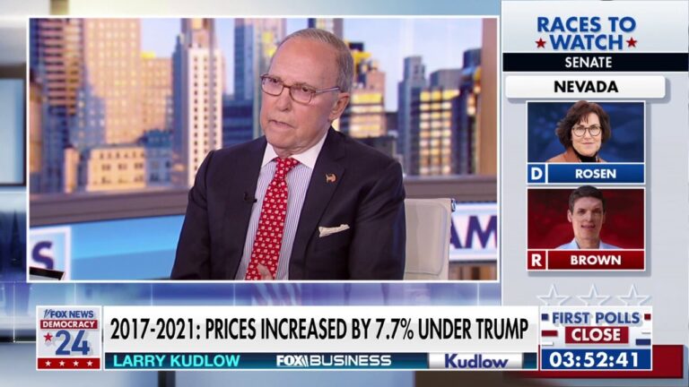 Democrats are struggling with a ‘huge drop-off’ in voter registration in swing states, Kudlow warns