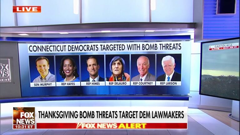 Thanksgiving bomb threats target Democrat lawmakers