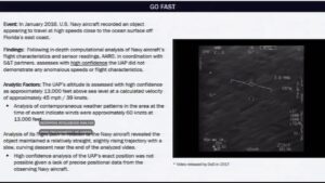 Pentagon explains how its solved 'GOFAST' UFO mystery