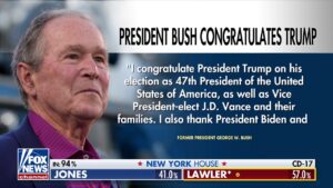 George W Bush breaks silence on 2024 race after Trump's re-election