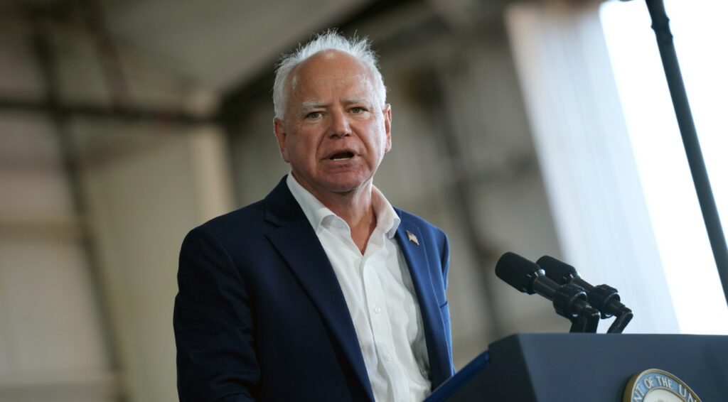 WATCH LIVE: Gov Walz rallies supporters in battleground Michigan