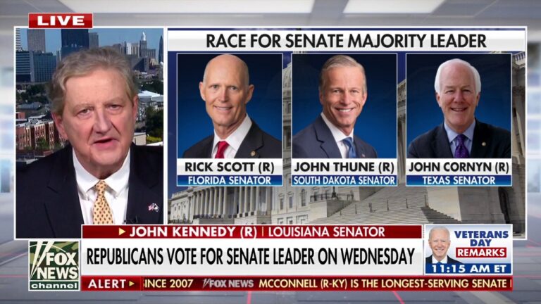 Sen. John Kennedy vows to pick a pro-Trump Senate majority leader