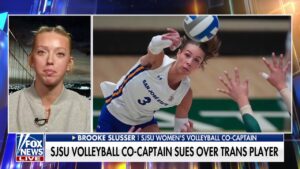 Women's volleyball co-captain opens up about lawsuit over transgender player