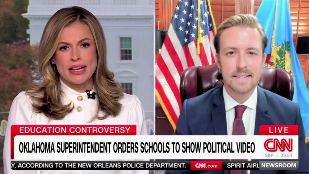 Oklahoma superintendent spars with CNN host on religion in schools