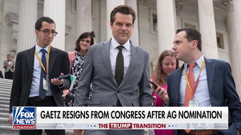 Matt Gaetz resigns from Congress after Trump's AG nomination