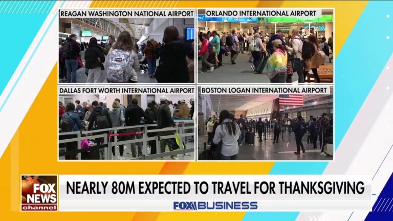 Americans pack airports on Thanksgiving eve