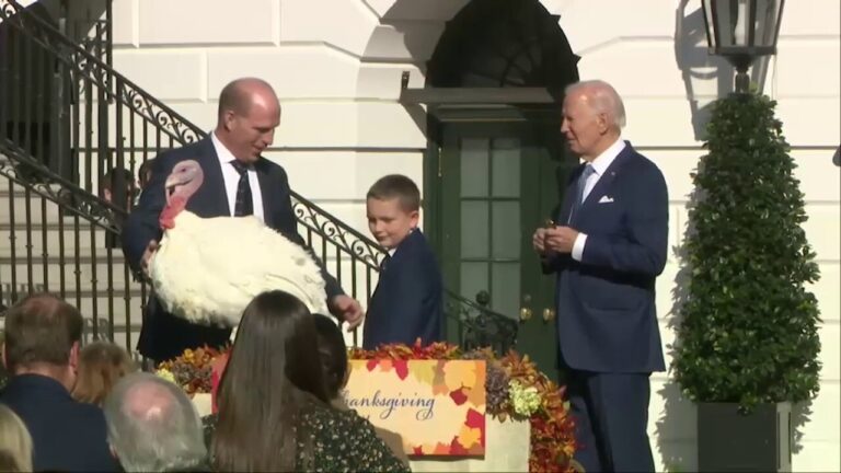 Biden pardons Thanksgiving turkeys, says WH speech 'last time to speak here as your president during the season'