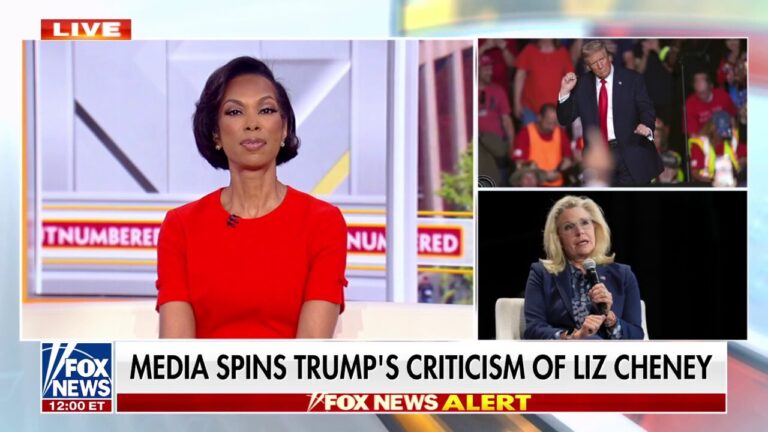 Liberal media accused of spinning Trump's criticism of Liz Cheney