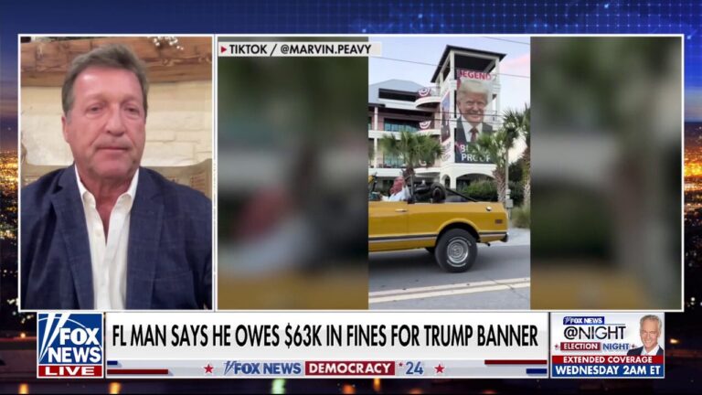 Florida man reportedly at $63K in fines for his giant Trump signs