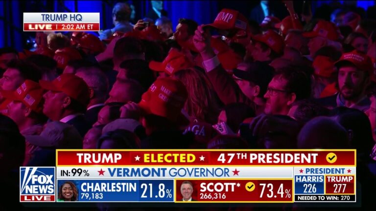 Crowd went 'absolutely nuts' when Trump's victory was called, Aishah Hasnie reports