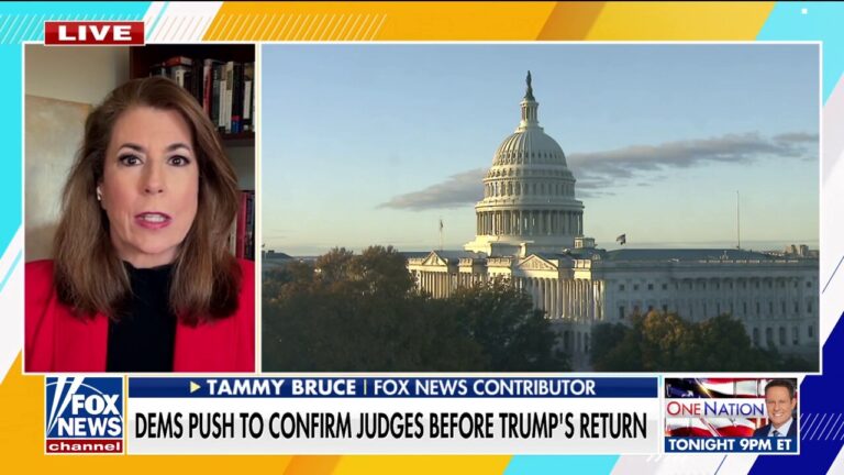 Tammy Bruce on Democrats' push to confirm judges before Trump’s second term