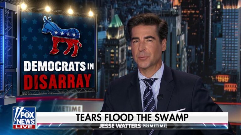 The only Democrat smiling is Joe Biden: Watters