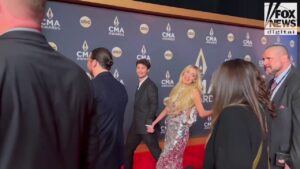 Kelsea Ballerini walked the red carpet at the 2024 CMA Awards with boyfriend Chase Stokes