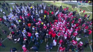 Ohio State and Michigan football players brawl after game