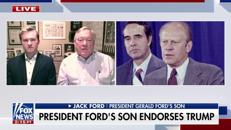 President Gerald Ford's son endorses Trump, says his dad would support him too