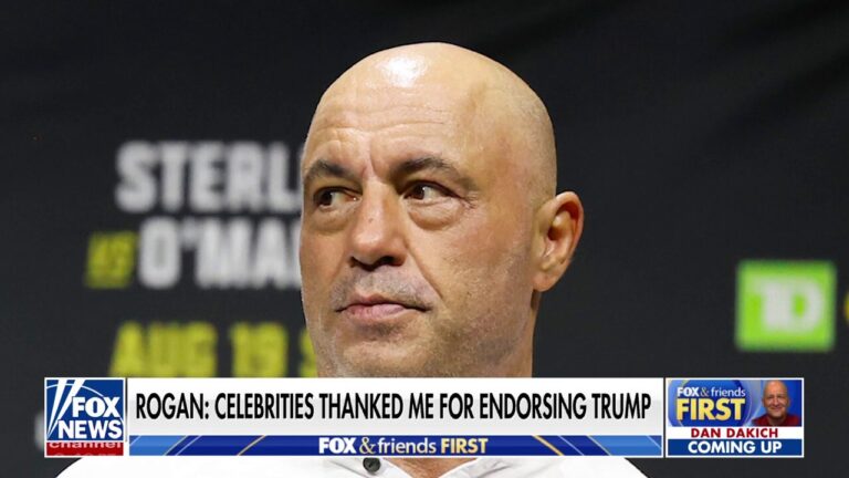 Joe Rogan says many in entertainment industry 'thanked' him for Trump endorsement