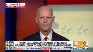 Sen. Rick Scott picks up support from Elon Musk to lead Senate