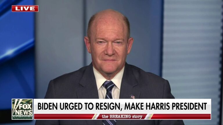 Sen. Chris Coons weighs in on if Biden should elevate Kamala Harris to presidency in final months