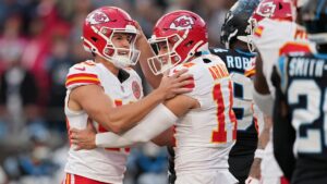 Chiefs squander late double-digit lead, but survive in walk-off fashion against Panthers