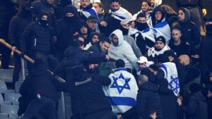 Police arrest fight suspects at Israel-France soccer game days after attacks on Israeli fans in Amsterdam