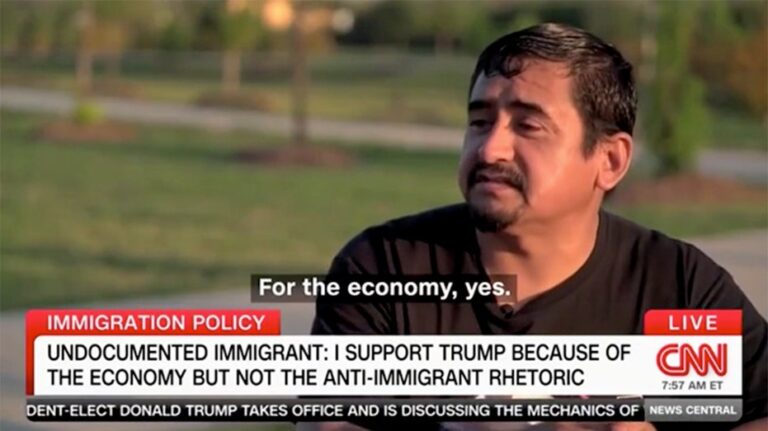 Undocumented immigrant tells CNN he supported Trump 'for the economy'