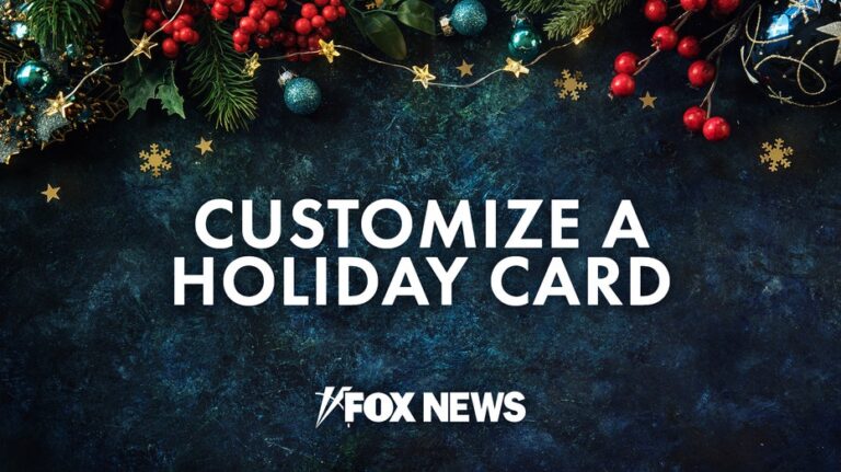 Customize your own Fox News Holiday Card