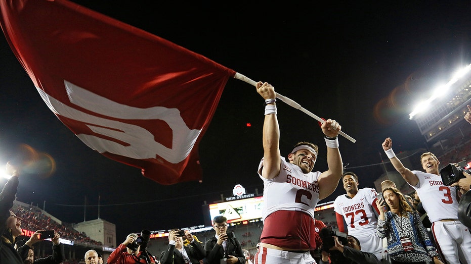 Bucs' Baker Mayfield sounds off on college football flag-planting drama: 'Let the boys play'